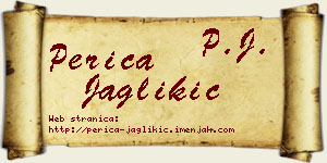 Perica Jaglikić vizit kartica